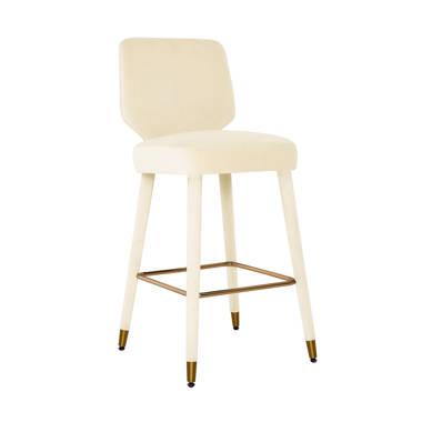 Cream velvet bar stools hot sale